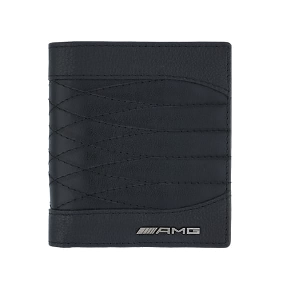 Amg Mini Wallet Black Cowhide Genuine Mercedes Amg