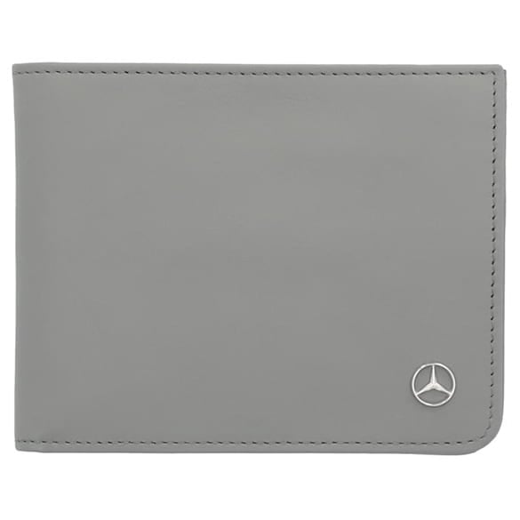Wallet Cowhide Silver Grey Genuine Mercedes-Benz Collection