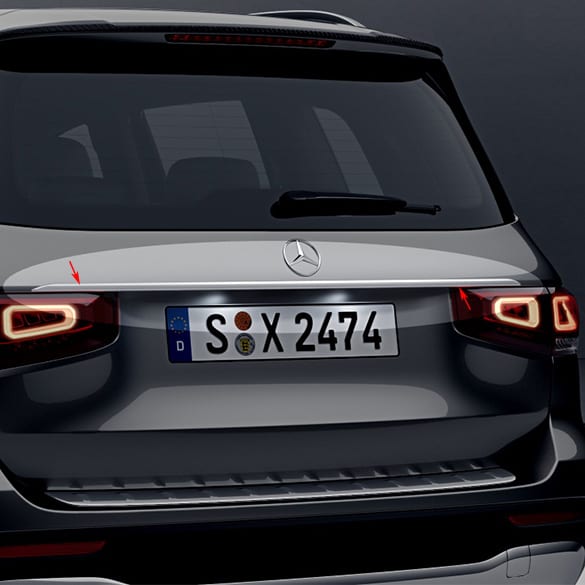 Achterafwerklijst hoogglansverchroomd GLB X247 EQB X243 Origineel Mercedes-Benz