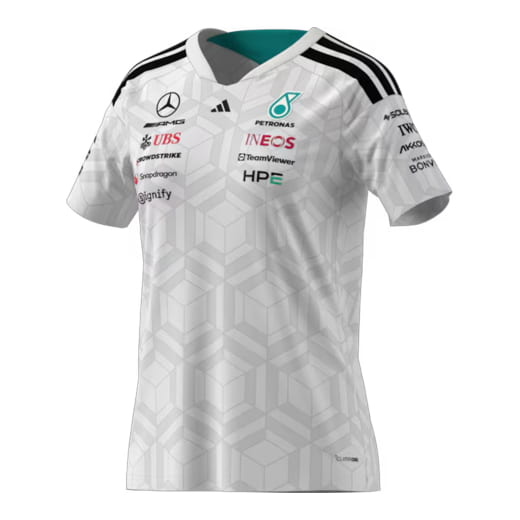 Camiseta mujer piloto blanca Mercedes-AMG F1 Petronas | B67998389-93