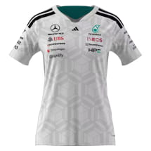Dames T-shirt wit coureur Mercedes-AMG F1 Petronas | B67998389-93