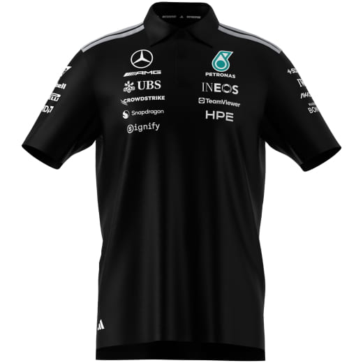 adidas Heren Team Polo zwart Mercedes-AMG PETRONAS F1 2026 | B67998455-60