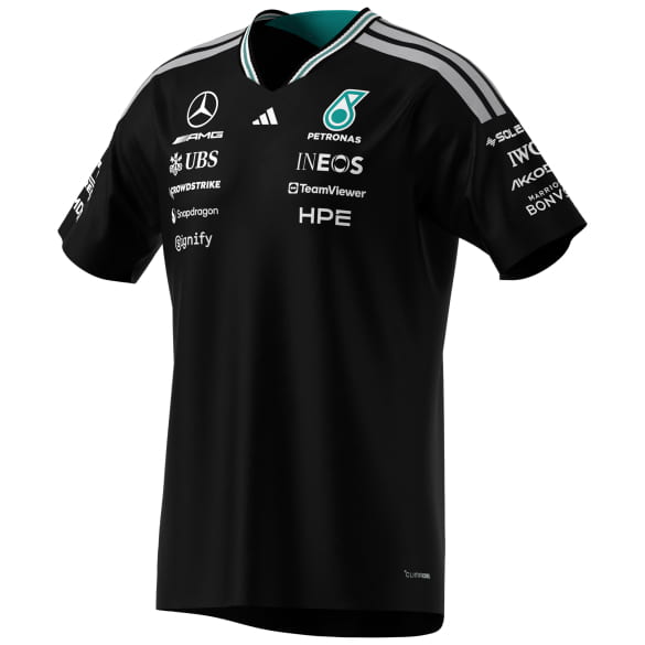 adidas Men's Authentic Mercedes-AMG PETRONAS F1 2026 T-Shirt Black