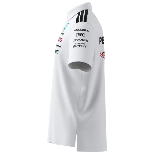 adidas Men's Team Polo Shirt White Mercedes-AMG PETRONAS F1  | B67998449-54