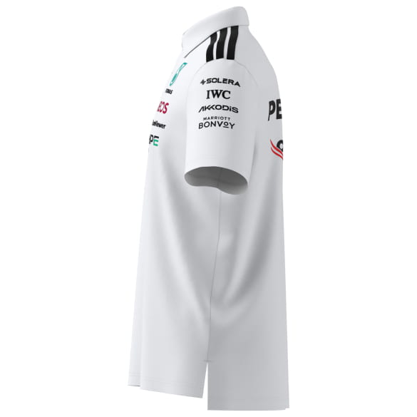 adidas Men's Team Polo Shirt White Mercedes-AMG PETRONAS F1  | B67998449-54
