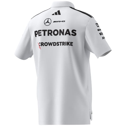 adidas Men's Team Polo Shirt White Mercedes-AMG PETRONAS F1  | B67998449-54