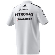 adidas Men's Team Polo Shirt White Mercedes-AMG PETRONAS F1  | B67998449-54