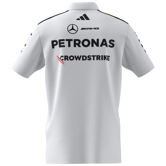 adidas Men's Team Polo Shirt White Mercedes-AMG PETRONAS F1  | B67998449-54