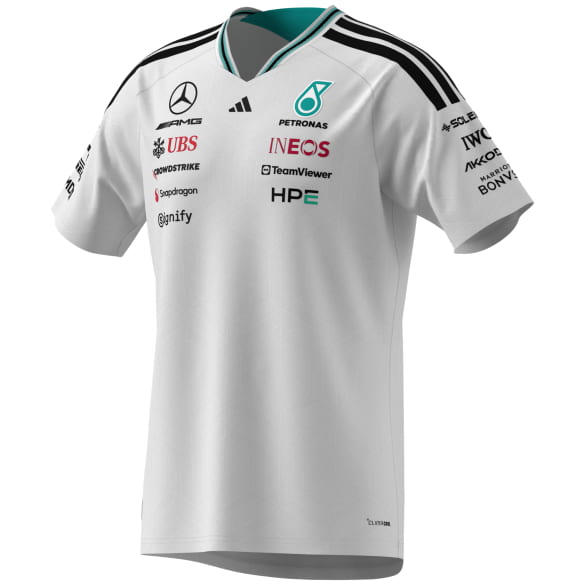 adidas Men's Authentic Mercedes-AMG PETRONAS F1 2026 T-Shirt white