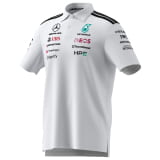 Polo team uomo adidas bianco Mercedes-AMG PETRONAS F1 2026