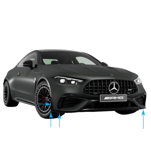 Aero Flaps Frontspoiler CLE 53 Original Mercedes-AMG | 236-36P-Flaps-Flics