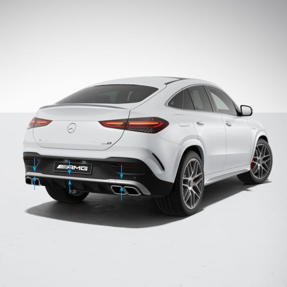 Afwerklijst diffuser chroom GLE C167 Coupé Facelift 63 AMG Origineel Mercedes-AMG