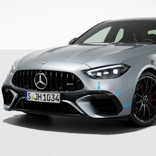Aerodynamique front flaps Classe C break S206 Original Mercedes-AMG | S206-Front-Flaps