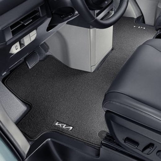 Alfombrilla de velour Kia PV5 delantera negra | SW143ADE001E