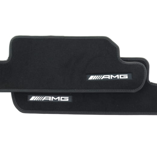 Alfombrillas AMG de velour SL R232 AMG GT C192 negro, 2 piezas traseras | A2326802903 9J74