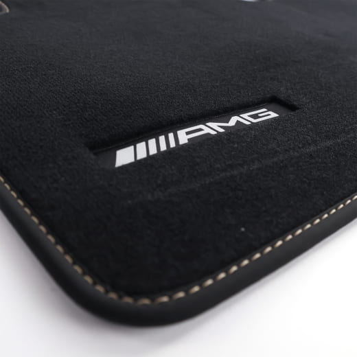 Alfombrillas AMG de velour G-Klasse W465 negro catalanbeige 4 piezas Original Mercedes-Benz | A4656806301 8AA5