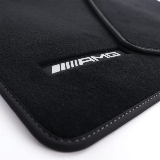 Alfombrillas de velour AMG para G-Klasse W465 negro gris basalto 4 piezas Original Mercedes-Benz | A4656806301 7J20
