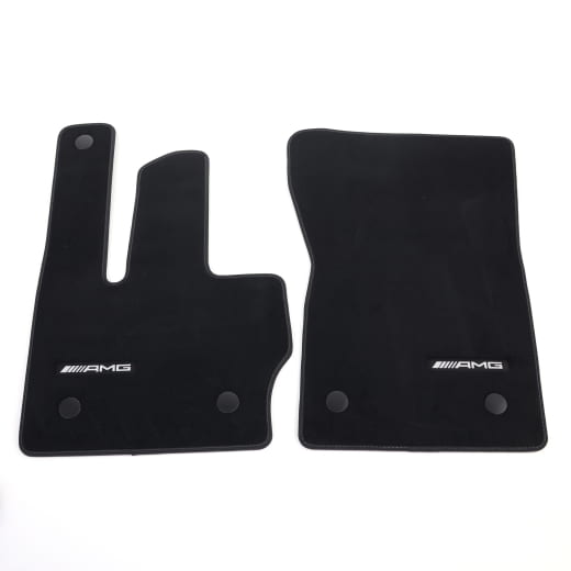Alfombrillas de velour AMG para G-Klasse W465 negro gris basalto 4 piezas Original Mercedes-Benz | A4656806301 7J20