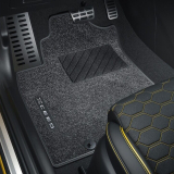 Alfombrillas de fieltro de aguja Kia XCeed CD negras, 4 piezas, originales Kia
