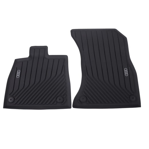Alfombrillas de goma Audi Q5 GU delanteras 2 piezas negro | 8MB061501