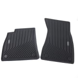 Alfombrillas de goma delanteras Audi A5 B10 FU negras 2 piezas