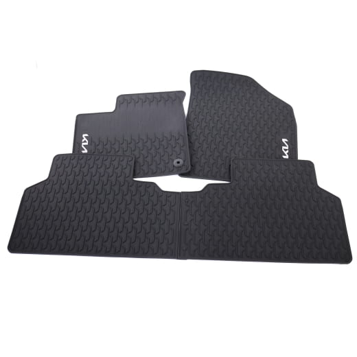 Alfombrillas de goma Kia EV4 Fastback de 4 piezas negras | EZ131ADE00