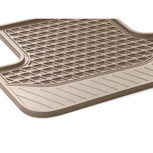Alfombrillas de goma traseras S-Klasse X222 beige seda 2 piezas Original Mercedes-Maybach | A2226807805 8S85