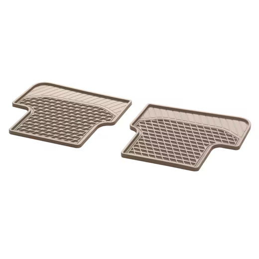 Alfombrillas de goma traseras S-Klasse X222 beige seda 2 piezas Original Mercedes-Maybach | A2226807805 8S85