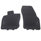 Alfombrillas de goma VW T-Roc A2 delanteras, 2 piezas, negras, originales Volkswagen