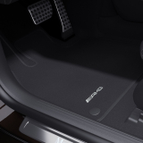Alfombrillas de velour AMG EQE SUV X294 negras, 3 piezas Original Mercedes-AMG
