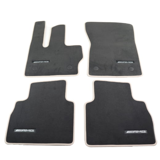 Alfombrillas AMG de velours para G-Klasse W465 gris Original Mercedes | A4656806301 7Q17