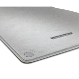 Alfombrillas de velour Classic gris neva 4 piezas EQE V295 Original Mercedes-Benz