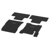 Alfombrillas velour EQB X243 negras, 4 piezas, Original Mercedes-Benz