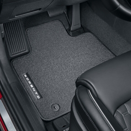 Alfombrillas velour Kia Sorento MQ4 negras 4 piezas Original Kia | P4143ADE00