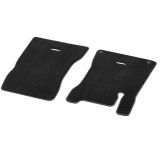 Alfombrillas velour pelo largo exclusivas negras 2 piezas delanteras A-Klasse V177 Original Mercedes-Benz