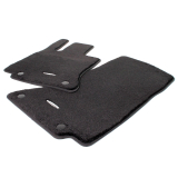 Alfombrillas de velour de pelo alto delanteras negro Clase C W206 S206 Original Mercedes-Benz