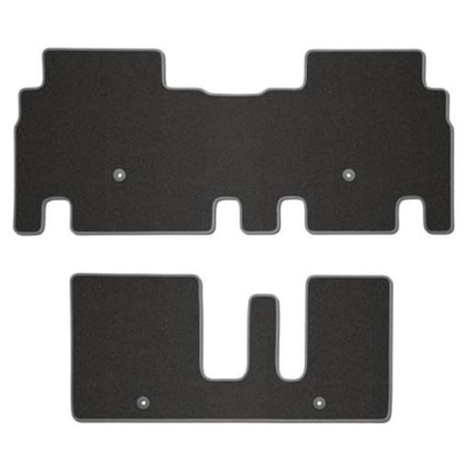 Alfombrillas de velour traseras Kia EV9 MV1 negras, 2 piezas, original Kia | DO143ADE007E