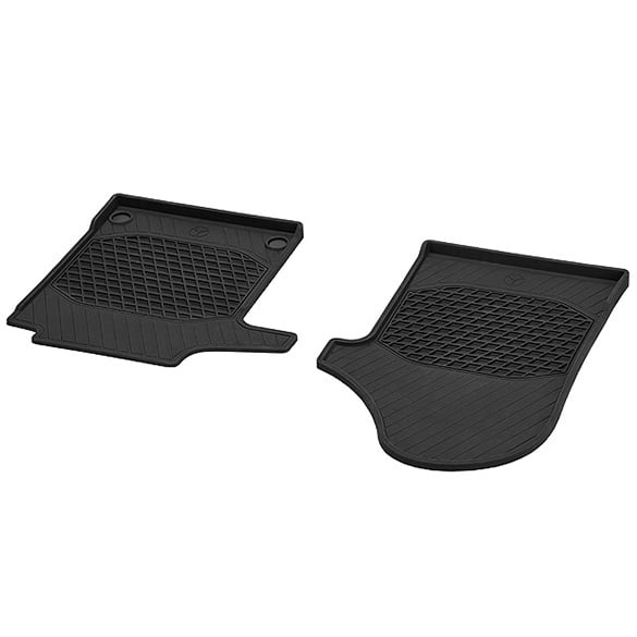 All-season rubber floor mats 2-piece black genuine Mercedes-Benz