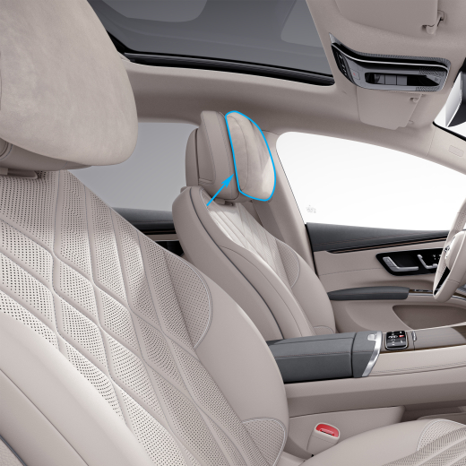 Almohada cervical de confort EQS V297 Original Mercedes-Benz | EQS-V297-Komfortkissen-vorne