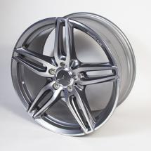 AMG 18 inch felloe-set 5-twin-spoke wheel titanium grey CLA C117 genuine Mercedes-Benz | A17640107007X21-Satz-AMG