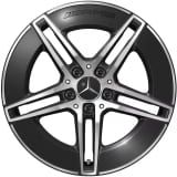 AMG 18 inch velgen CLE A236 Cabrio zwart 5-dubbele spaak origineel Mercedes-AMG