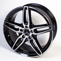 AMG 18 inch velgenset 5-dubbelspaaks in zwart B-Klasse W246  | A17640107007X23-Satz