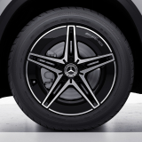 AMG 18 inch velgenset EQA H243 5-dubbele-spaken zwart Original Mercedes-Benz