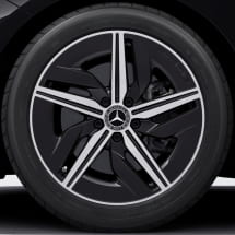 AMG 18-inch wheels CLA C174 5-spoke black high-sheen | A1744011200/1300 7X23