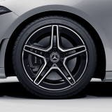 Ensemble de jantes AMG 18 pouces B-Klasse W247 roue 5 doubles branches noir original Mercedes-Benz