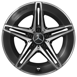 Juego de llantas AMG de 18 pulgadas Clase C 206 Hybrid de 5 radios dobles original Mercedes-Benz