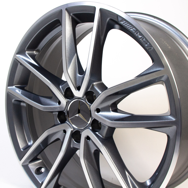19 Inch Benz Rim AMG 19 inch 5-double-spoke titanium grey CLA C118/X118 genuine Mercedes ...