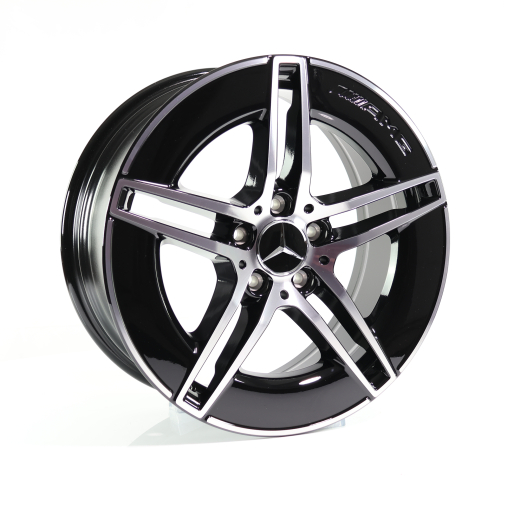 AMG 19 inch rims E-Class W214 sedan black 5-double-spokes Genuine Mercedes-AMG | A21440103000/0400 7X23-W214