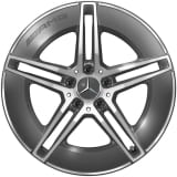 AMG 19 inch velgen E-Klasse S214 T-model grijs 5-dubbel-spaken Original Mercedes-AMG