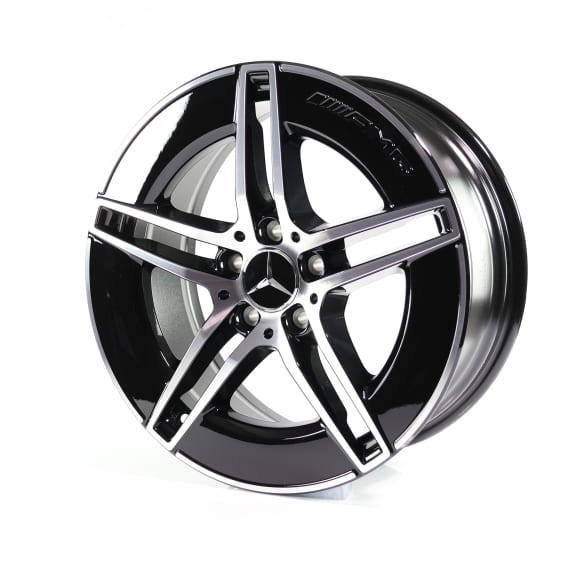 AMG 19 inch velgen E-Klasse S214 T-Modell zwart 5-dubbel spaaks Original Mercedes-AMG